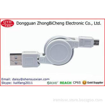 Factory Bulk Sale Retractable Flexible Usb Micro Charger Ca